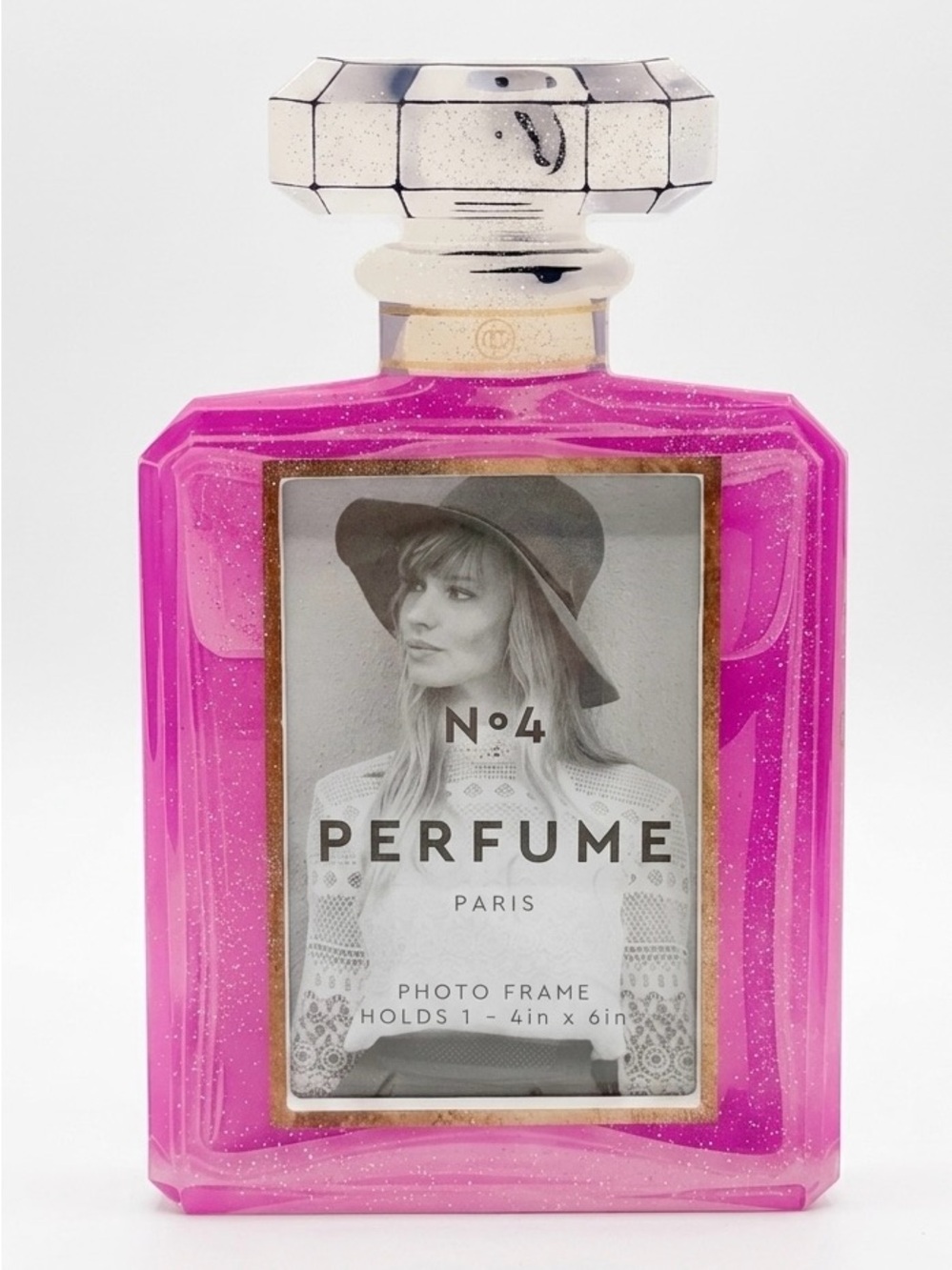 Pink Perfume Bottle Photo Frame - No.4 Perfume Design NWOT